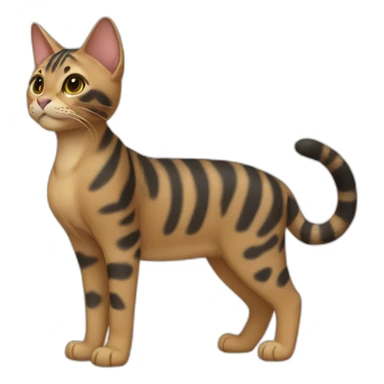 Serengeti Cat Full Body sticker