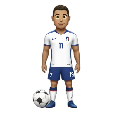 Ronaldo avec maillot de la France sticker