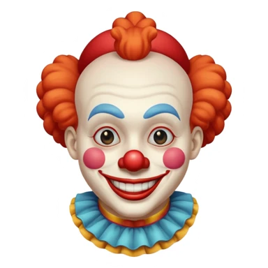 it clown icon neckless  sticker