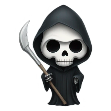 Grim reaper cute sticker
