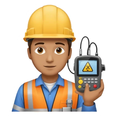 chef opérateur contrôle non destructif homme sticker