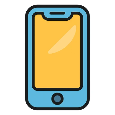 iPhone style window icon with subtle reflection, soft corners, no text sticker