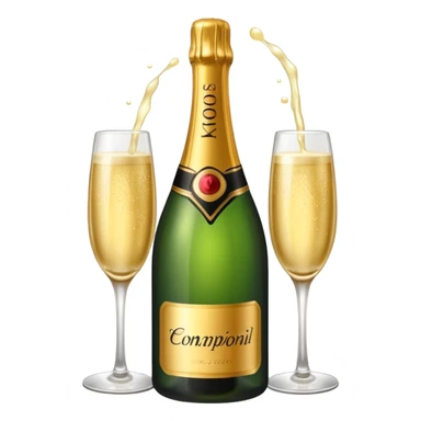 champagne sticker