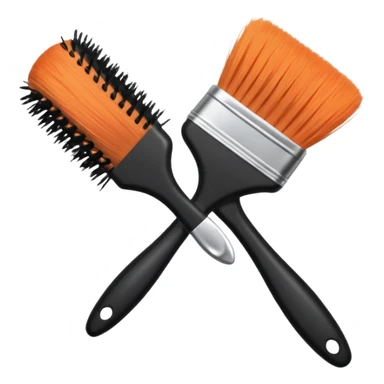 hair dying brush sticker