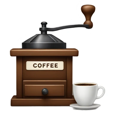 coffee mill sticker