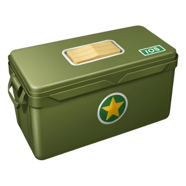 military daily rations green color sticker