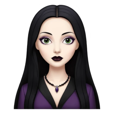 morticia addams sticker