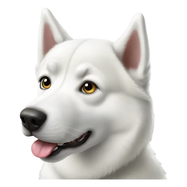 white siberian husky sticker