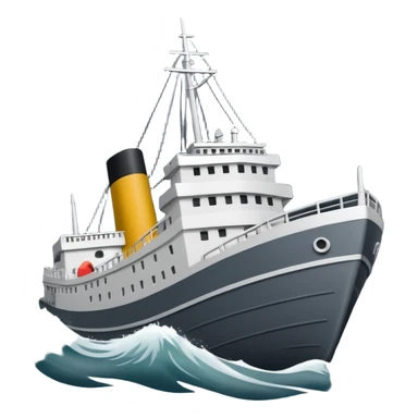 Velero navegando en tormenta sticker