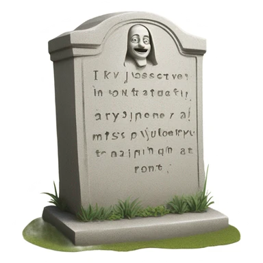 Funny grave stone sticker