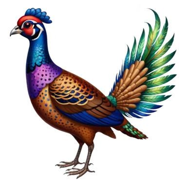American pheasant  sticker