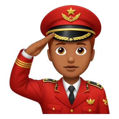 Red salute comrade! sticker