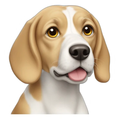 Beagle albinos sticker