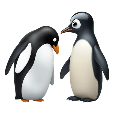 penguin and penguin sticker