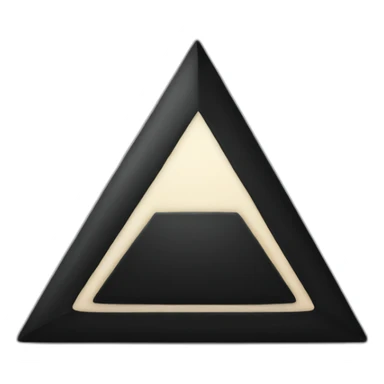 Black big triangle sticker