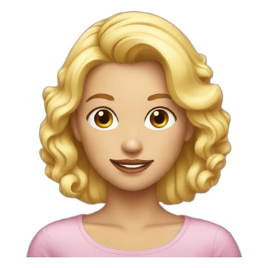 Fille blonde anniversaire sticker