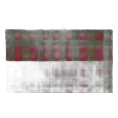 Tartan cushion sticker