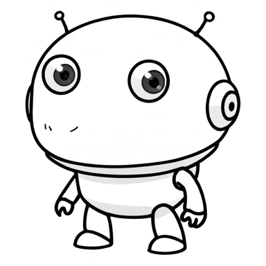  AI bot holding a camera or floating above a highlight reel  sticker