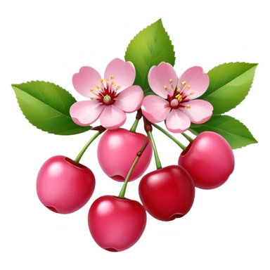 Cute Cherry blossom Cherries sticker