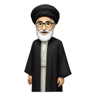 Ayatollah khameini black sticker