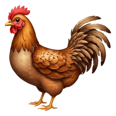 High resolution of A hen  sticker