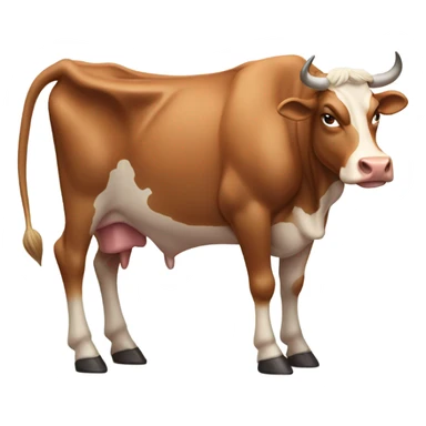 Cow with lots of muscle  sticker