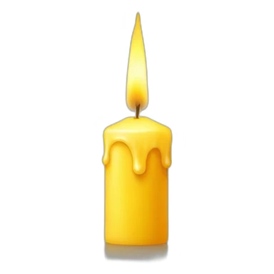 yellow candle sticker