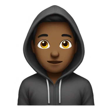 Me with a hoodie on sticker