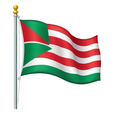 Create The flag called “ikurriña” From The basque country sticker