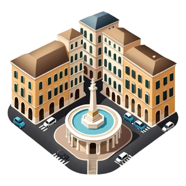 piazza di spagna view from up above
no square style no frame png style 
no squared only building sticker