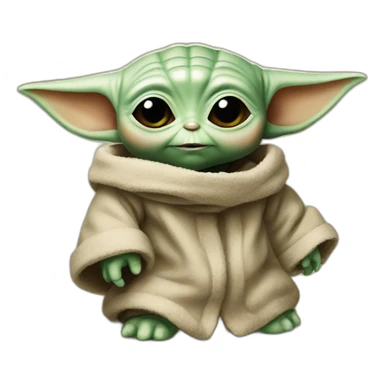 Baby yoda mdr sticker