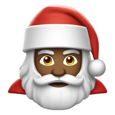 white spartan male wearing red santa hat sticker