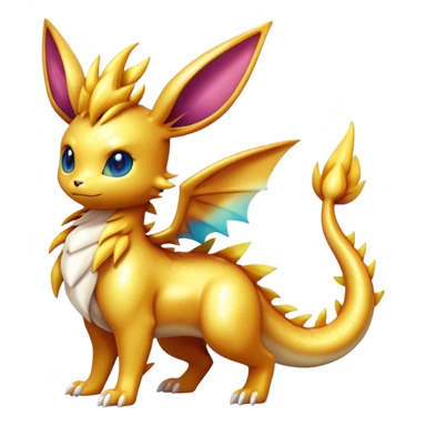 Shiny-Eeveelution-Cute-Fakemon-Dragon-Pokémon-fusion full body sticker