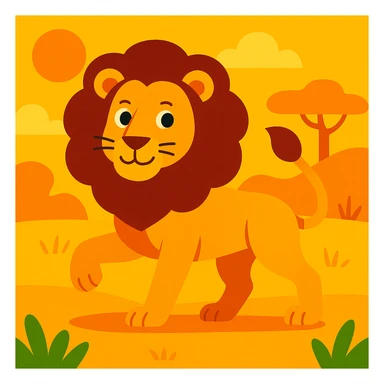 Lion sticker