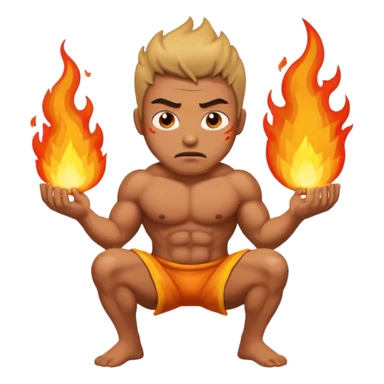 Man peeing fire sticker