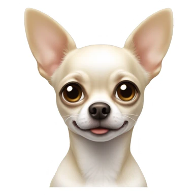 White female chihuahua  sticker