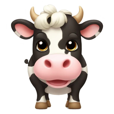 Cutest Cow with bow sticker
