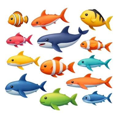 the sea animals sticker