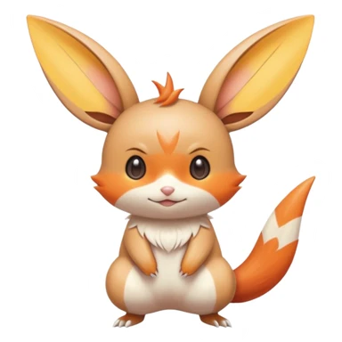 Tropical Exotic Minccino-Victini-Emolga-fusion  sticker