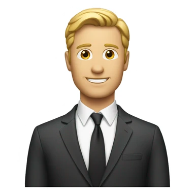 white male director company sticker