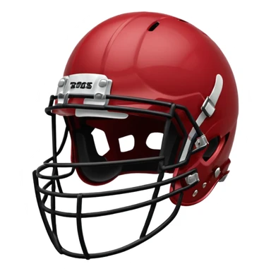 college football player helmets dark red  sticker