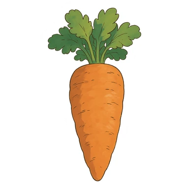 ghibli style carrot sticker