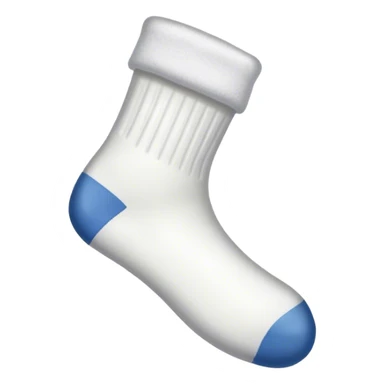 A dirty white sock sticker