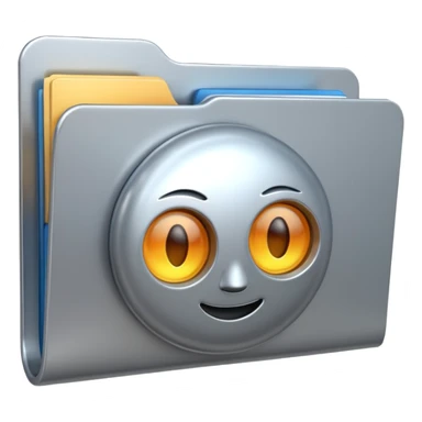 Folder with wideo 3d real sticker