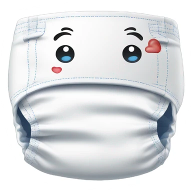 Plastic backed medical diaper big used on sticker