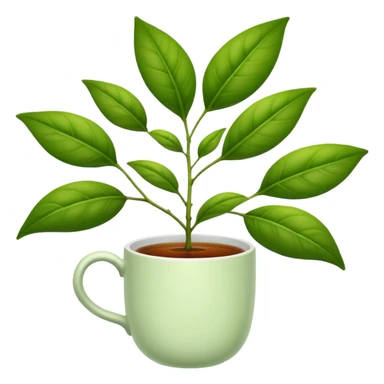 tea plant sticker