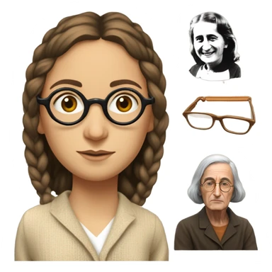John Lennon and Anne Frank sticker