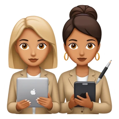 women doing work sticker