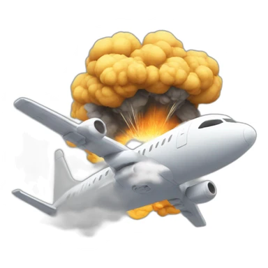 Avion explose un tour sticker