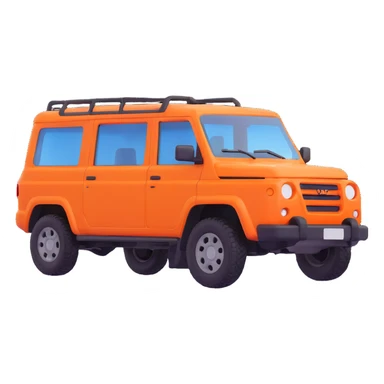 orange uaz patriot sticker